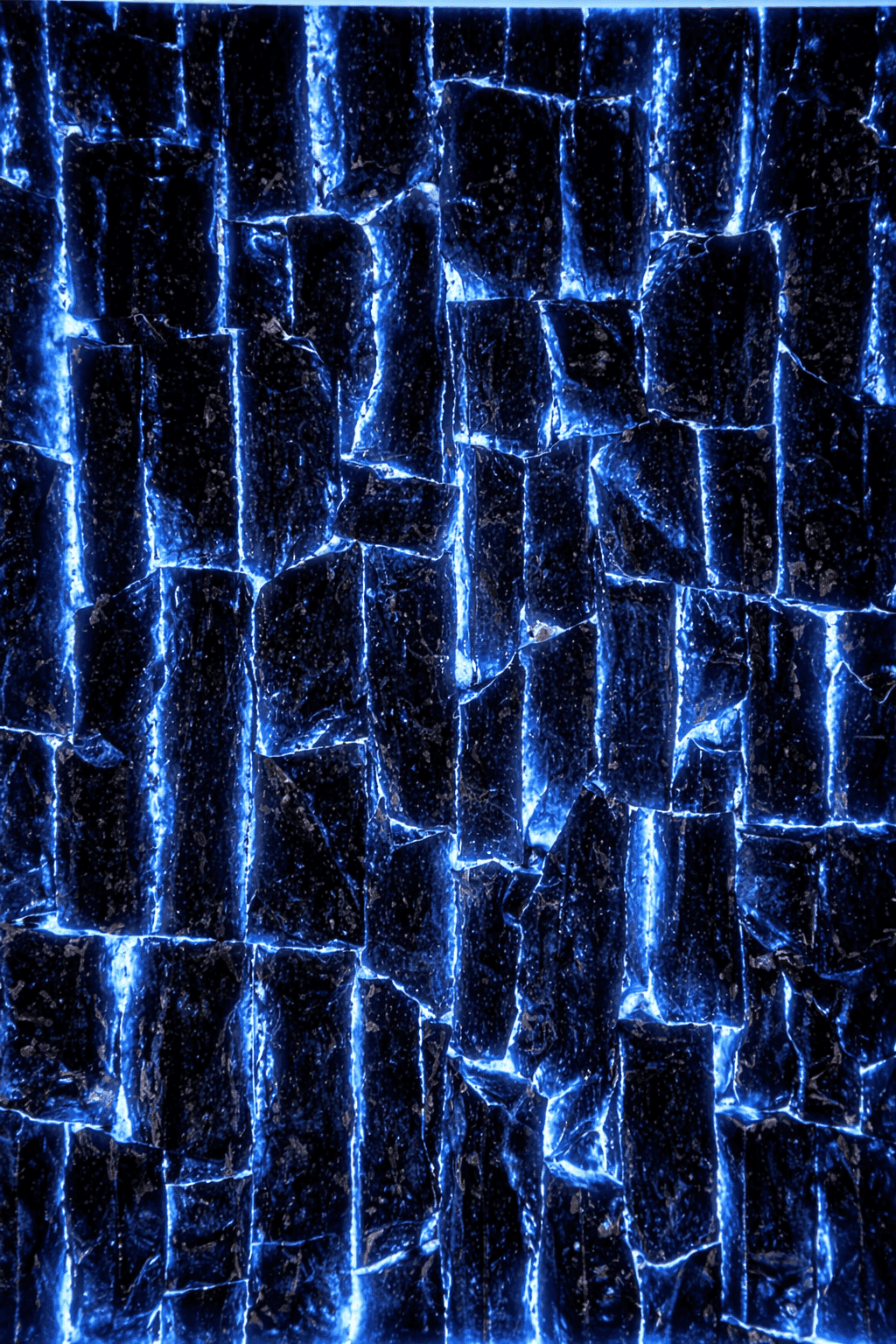 Blue Electric Cracks