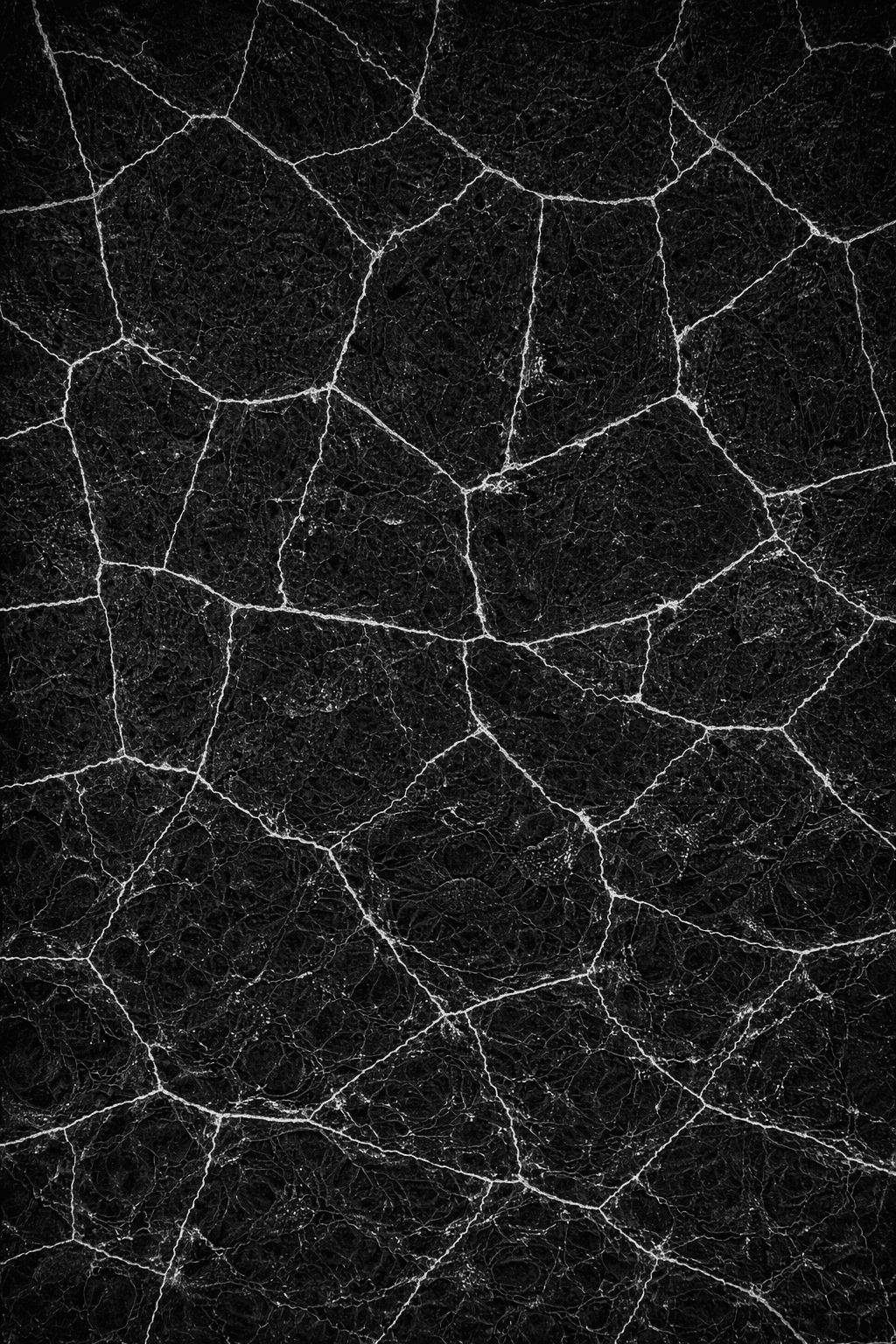 Black Cracked Stone